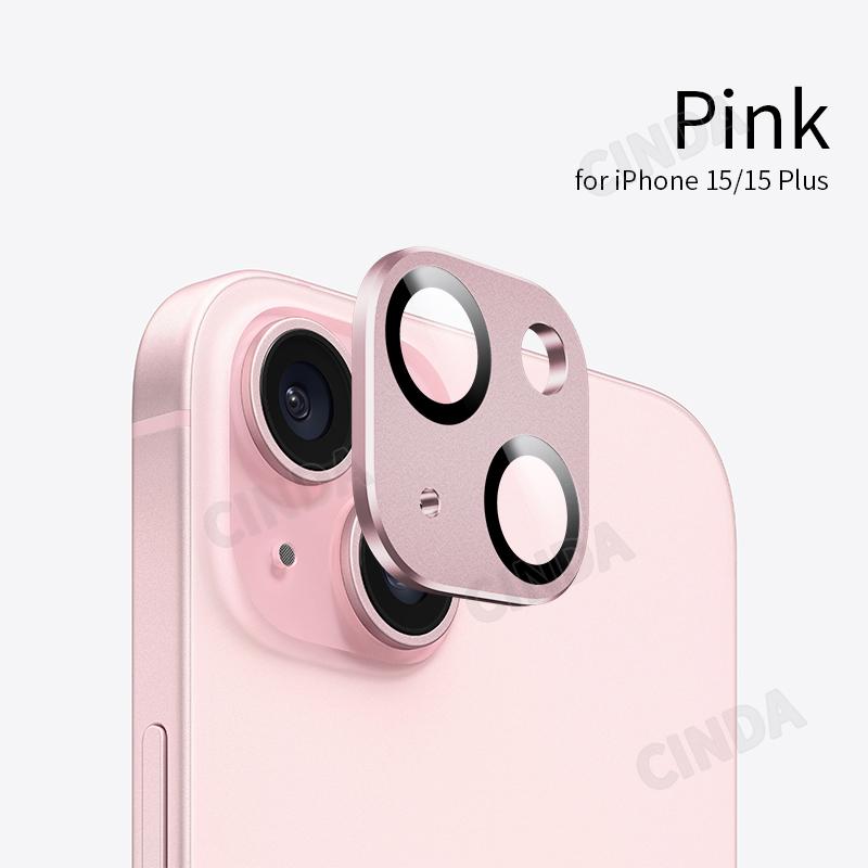 Black 9H Tempered Glass Camera Lens Protector Film for iPhone 15 Pro Max and 15 Pro Factory Outlet Mobile Phone Accessory