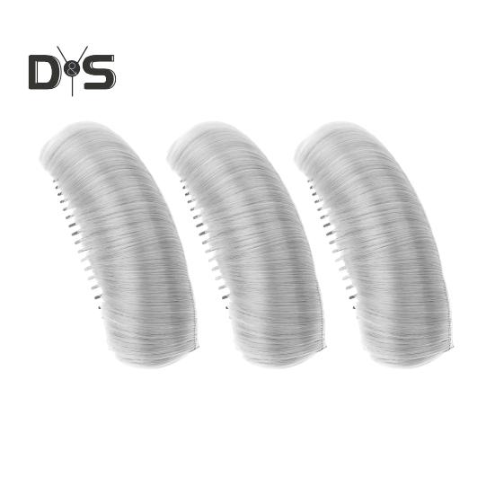 

3 шт. невидимая подушечка для волос из натуральных волос, зажим для укладки волос, вставка для укладки волос, инструмент для увеличения объема, аксессуары для волос «сделай сам» серебряный