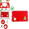 Luxurious Christmas Santa Place Mat Table Runner Mat Crafted For Holiday Cheer