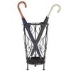 VidaXL Regenschirmständer Vintage-Stil Metall 26 x 46 cm Schwarz