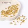 18K Gold Plated Brass Metal Water Drop Pendant End Beads For Tail Extender Chain DIY Jewelry Making Supplies Accessories