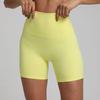 Exported Breathable Tight-Fitting Yoga Shorts with a High Waist, Elastic Peach Butt Lift, and Three-Quarter Length for Fitness