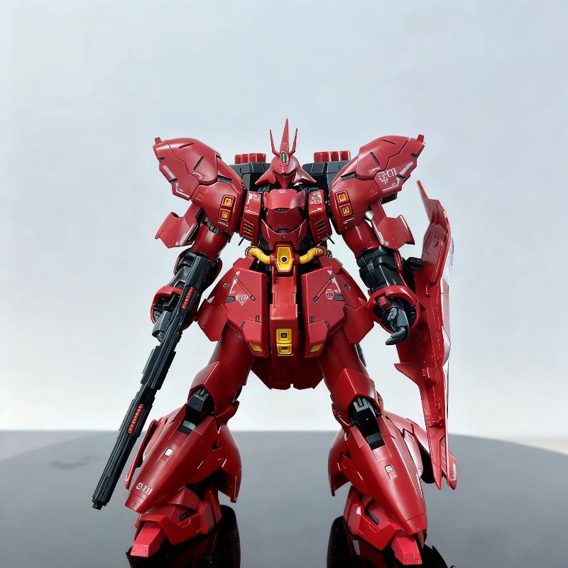 GaoGao RG Sazabi 1/144 Plastic Assembly Model Kit Action Figures Anime Collectible Toy Comes With Water Decals Home Decor Gift
