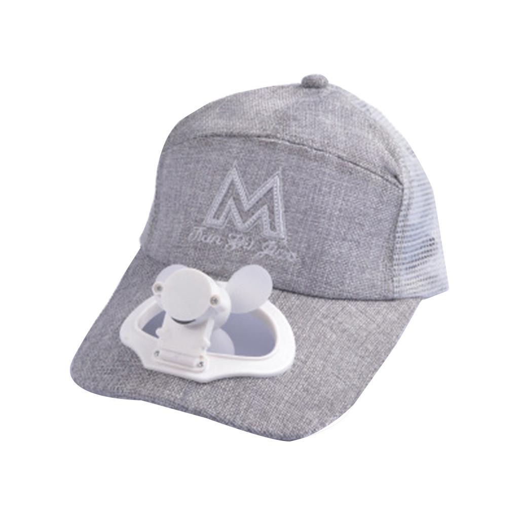 Summer Fan Cooling Baseball Cap Hat USB 