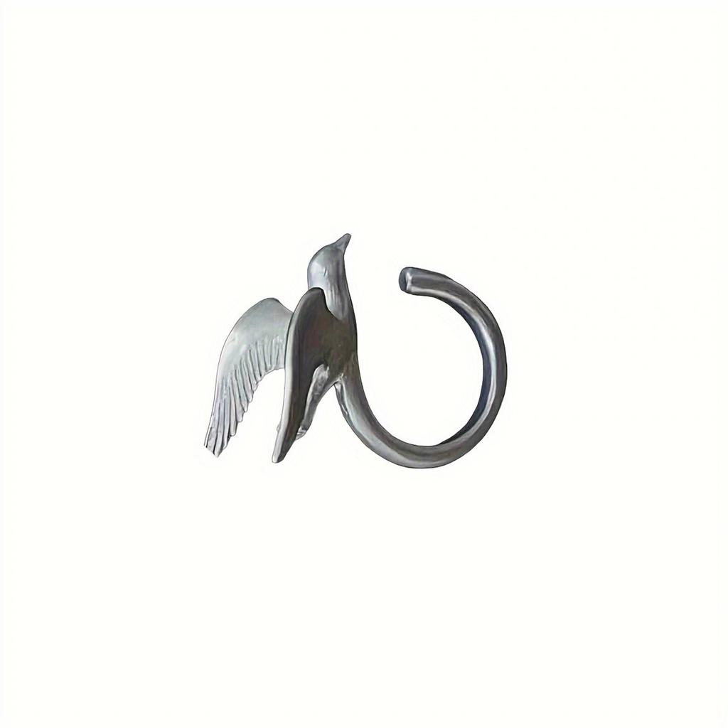 Adjustable Wild Bird Ring Symbolizing Freedom Ring With Intricate Detailing For Nature Enthusiasts Alloy Jewelry