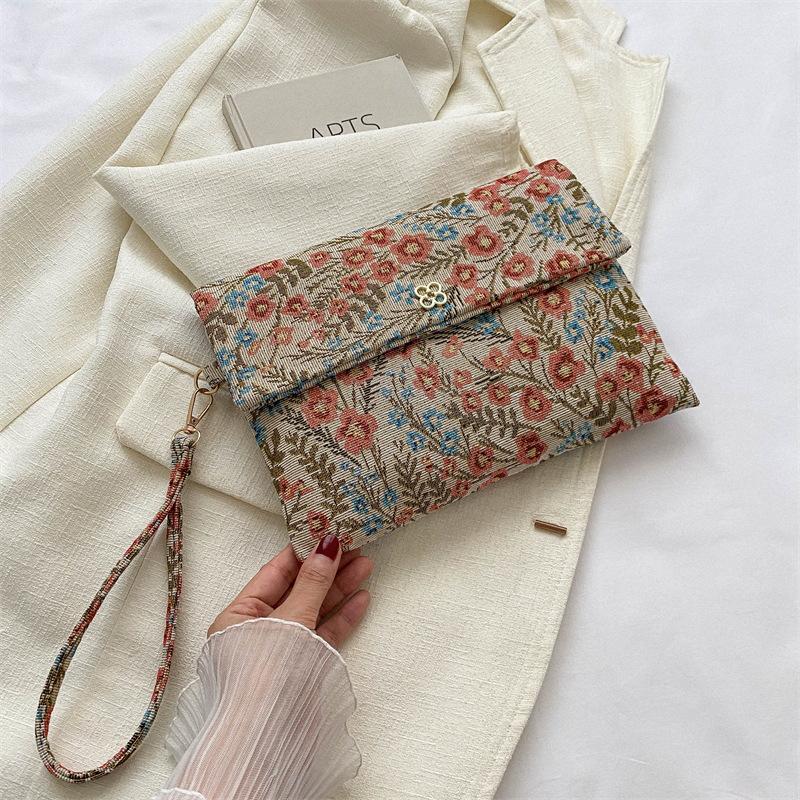 

Large capacity retro bag women s bag 2025 new trendy fashion foreign style envelope clutch bag casual portable tote bag