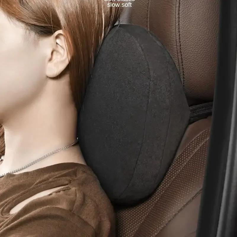 2PCS Memory Cotton Car Headrest Neck Support Car Accessories Seat Class Soft Universal Adjustable Car Pillow Neck Rest Cushion