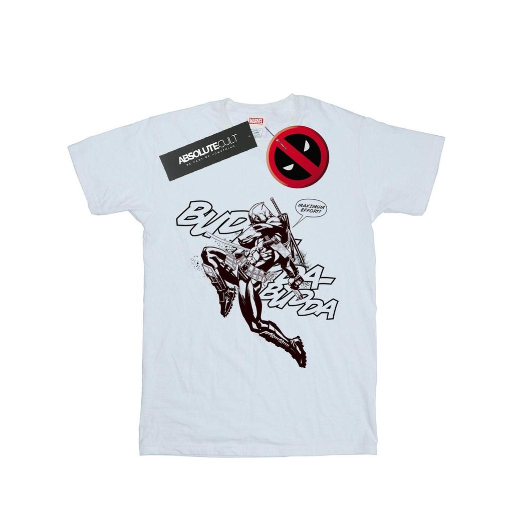 Marvel Mens Deadpool Budda Budda T-Shirt