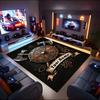 1PC Custom Name Shield Axes Theme Floor Mat Ideal for Living Room, Game Rooms, Office, Bedroom,Floor Mat Playful Design