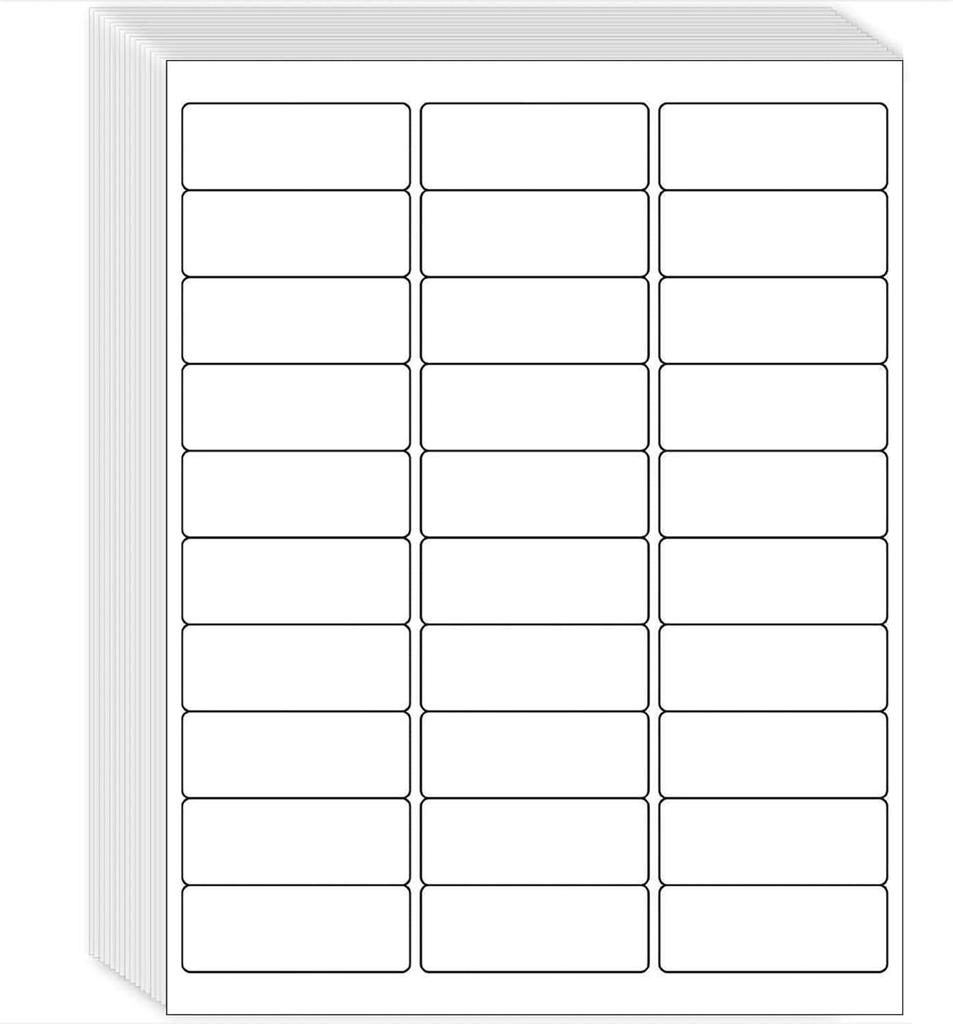 3-1/3" X 4" Shipping Address Labels 300 Label Stickers Paper for Laser/Inkjet Printer 6 Pe