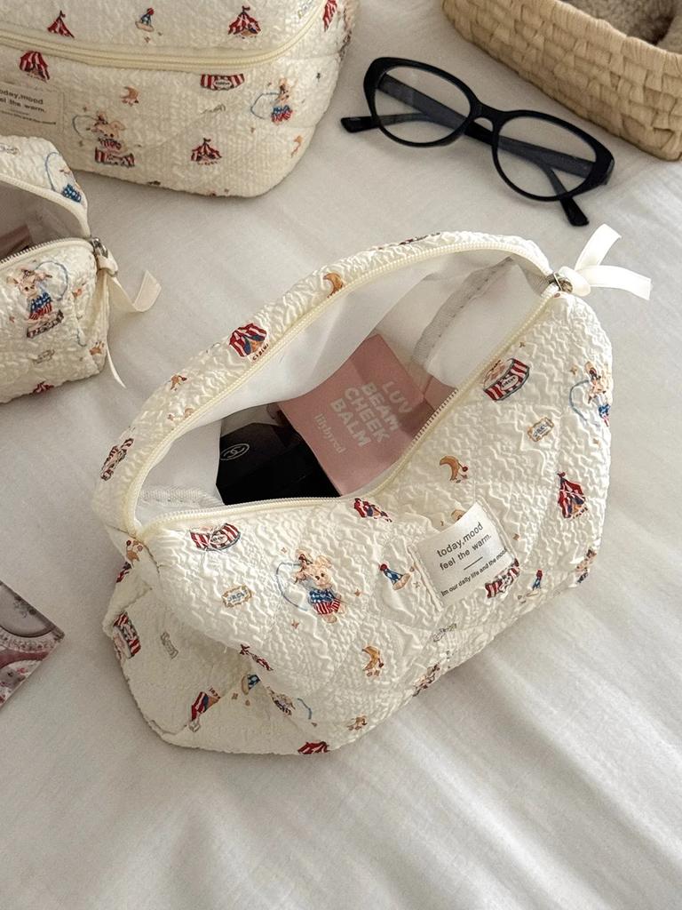 Makeup Case Portable Ladies Travel Storage Bag Cute Cartoon Women's Cosmetic Bag Large Capacity Female Clutch Purse Handbags
