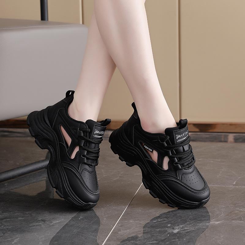 Popular new summer versatile dad shoes women's casual mesh shoes breathable and heightened platform women's shoes sports trend DY-816