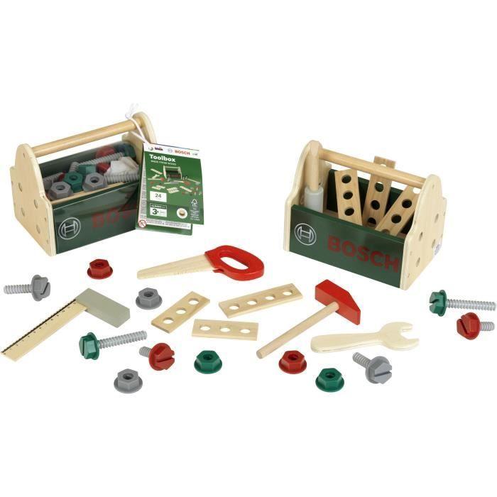 Caisse a outils Bosch - KLEIN - 8161 - En bois FSC avec accessoires - Des 3 ans