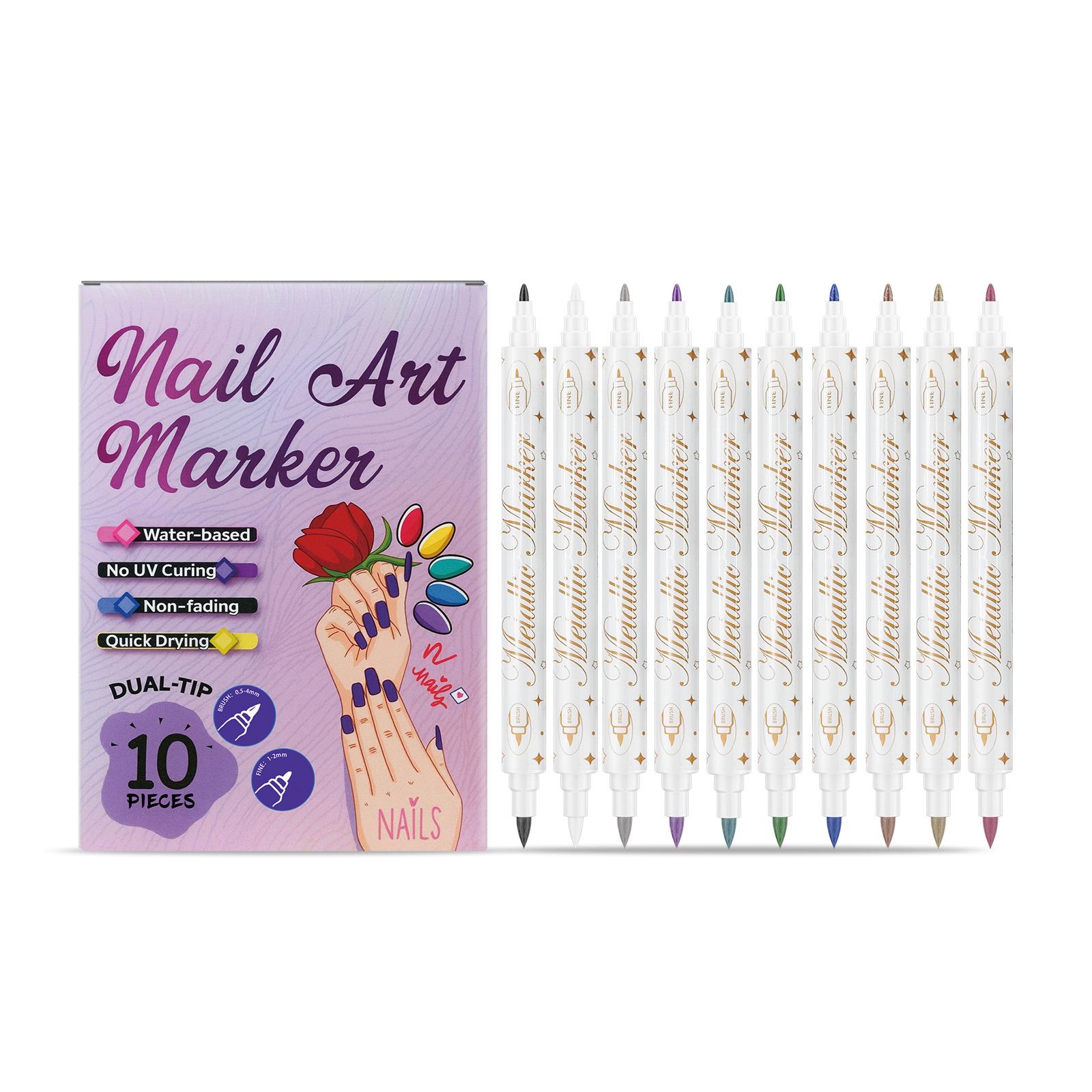 

Rich Color Nail Art Markers - Beginner-Friendly Creative Painting Tools