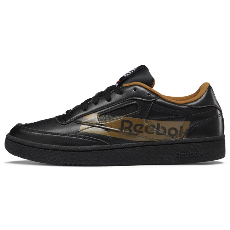Reebok Club C Low Top Retro Sneakers Unisex Black GX1140 42.5