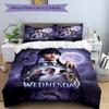 3pcs Wednesday Addams Duvet Cover Set, 1 Duvet Cover + 2 Pillowcases (No Insert), High-Definition Print, Home & Dorm Set yy251208070