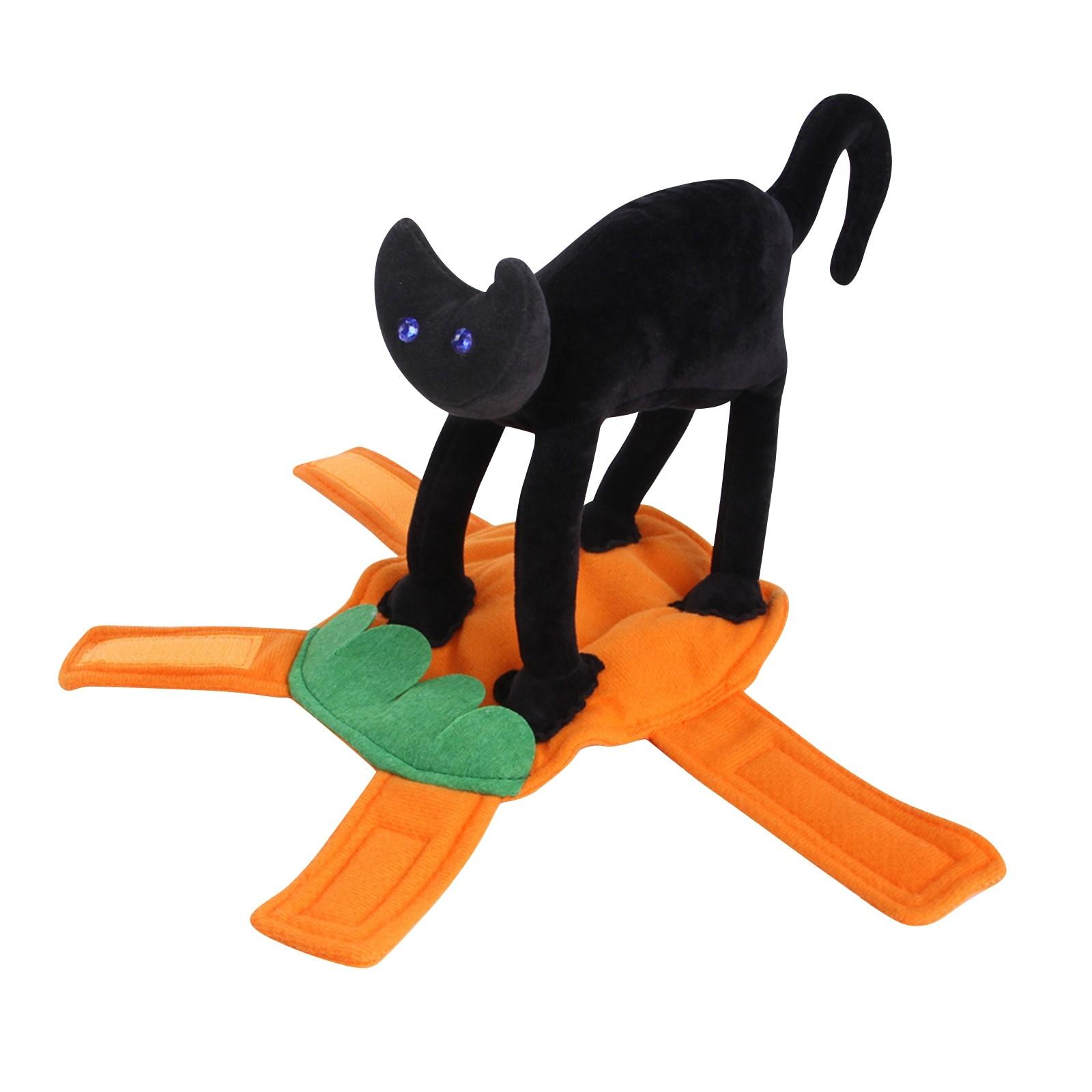 

1PCS Halloween Dog Cat Clothes Pet Cosplay Funny Costume Halloween Party Costumes for Small Medium Dog Cat Costumes 2025 S чёрный