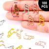 Pack of 100 Stylish Musical Note Pendants for Creative Accessory Jewelry Components Bracelet Necklace Accessories