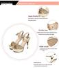 2021 New Fashion Waterproof Platform Sequin Strap High Heels - Women's Wedding & Banquet Sandals