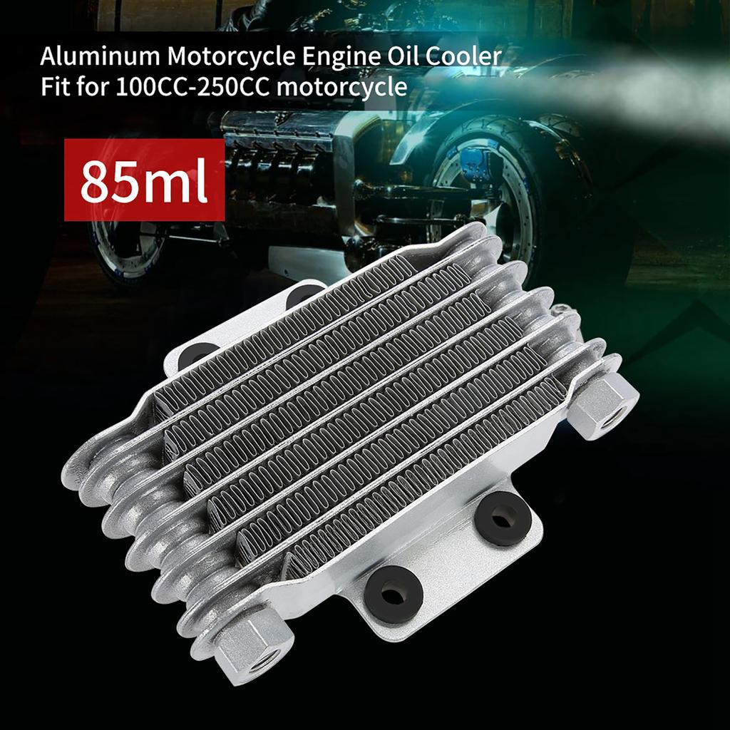 Aluminum 85ml Engine Oil Cooler Cooling   for 100 -250  Motorcycle Dirt Bike ATV Black
