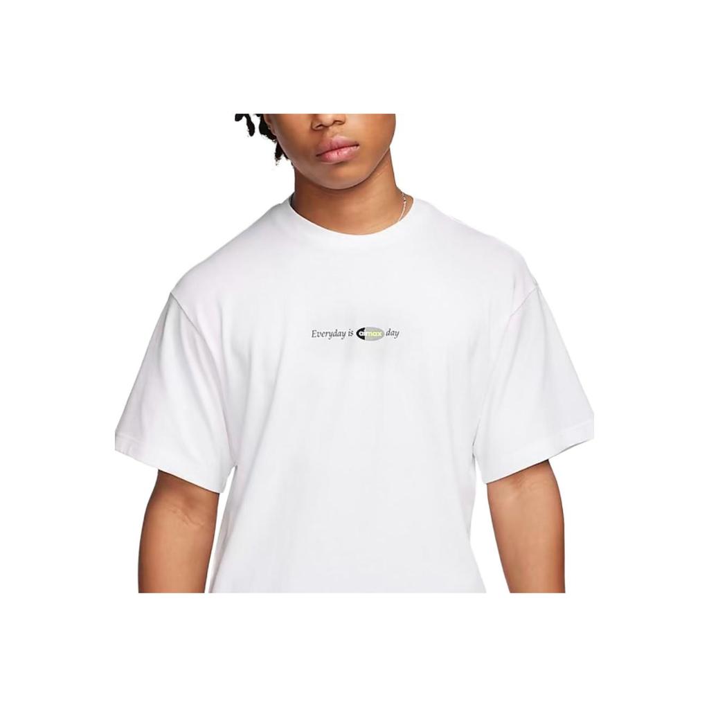 Nike Ss24 Air Max Day Series Loose Fit Crew Neck Short Sleeve T-Shirt Men Tops White FZ7619-100