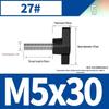 Stainless Steel Z-Type T-Handle Slotted Screw with Plastic Head (M4/M5/M6/M8)