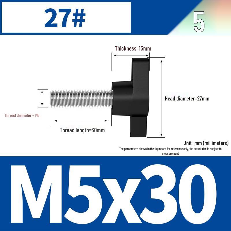 Stainless Steel Z-Type T-Handle Slotted Screw with Plastic Head (M4/M5/M6/M8)