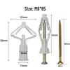 60-Piece Butterfly & Airplane Expansion Tube Drywall Anchor Kit with Screws