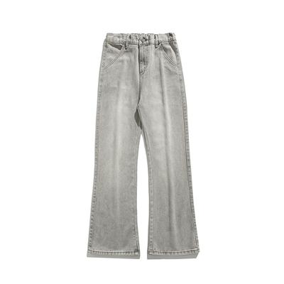 New Summer Retro Gray Jeans Men's Flared Pants