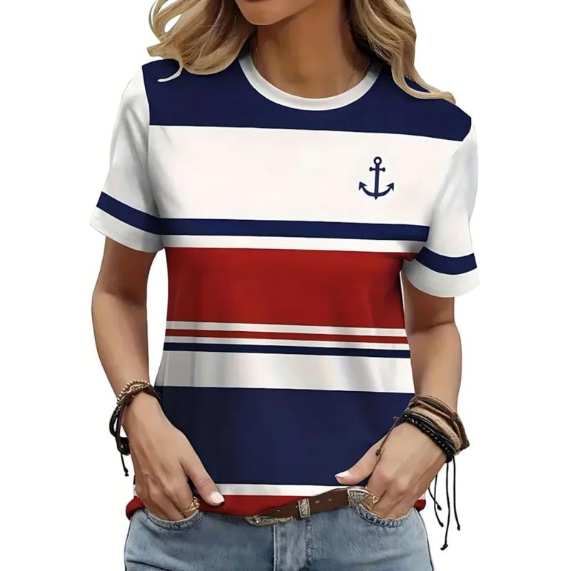 Women's Tops Versatile Comfortable Short Sleeves Fashion Crew Neck Loose T-Shirts Women’s