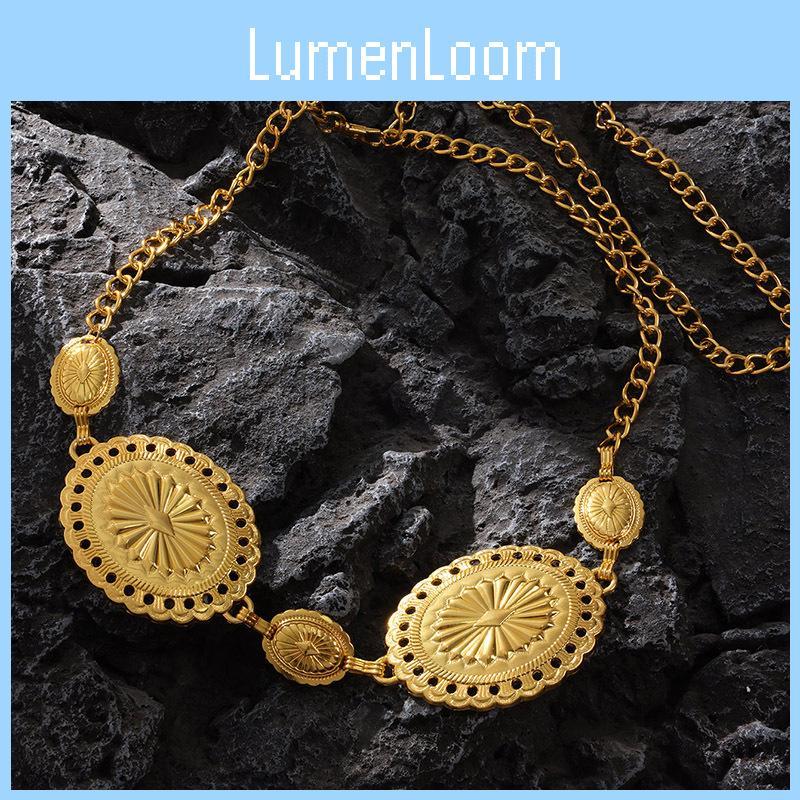 Luxurious Metal Waist Chain For Women With Intricate Carving With Elegant Design