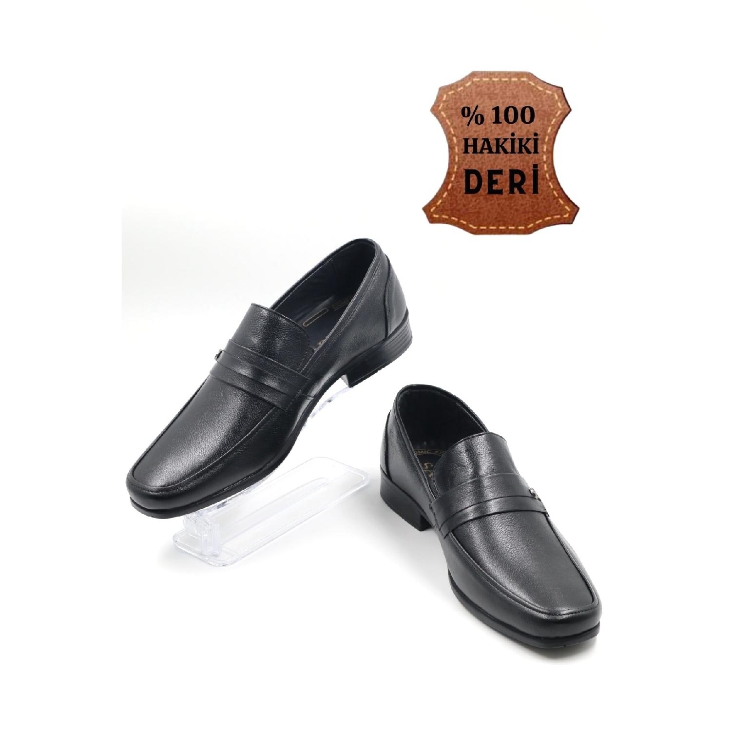 

Мужские черные классические повседневные туфли для пап из натуральной кожи 40