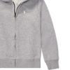 Polo Ralph Lauren Ss22 Solid Color Logo Embroidered Zip-Up Hoodie Kids Hoodies Gray CWPOKNIG6810264-D86