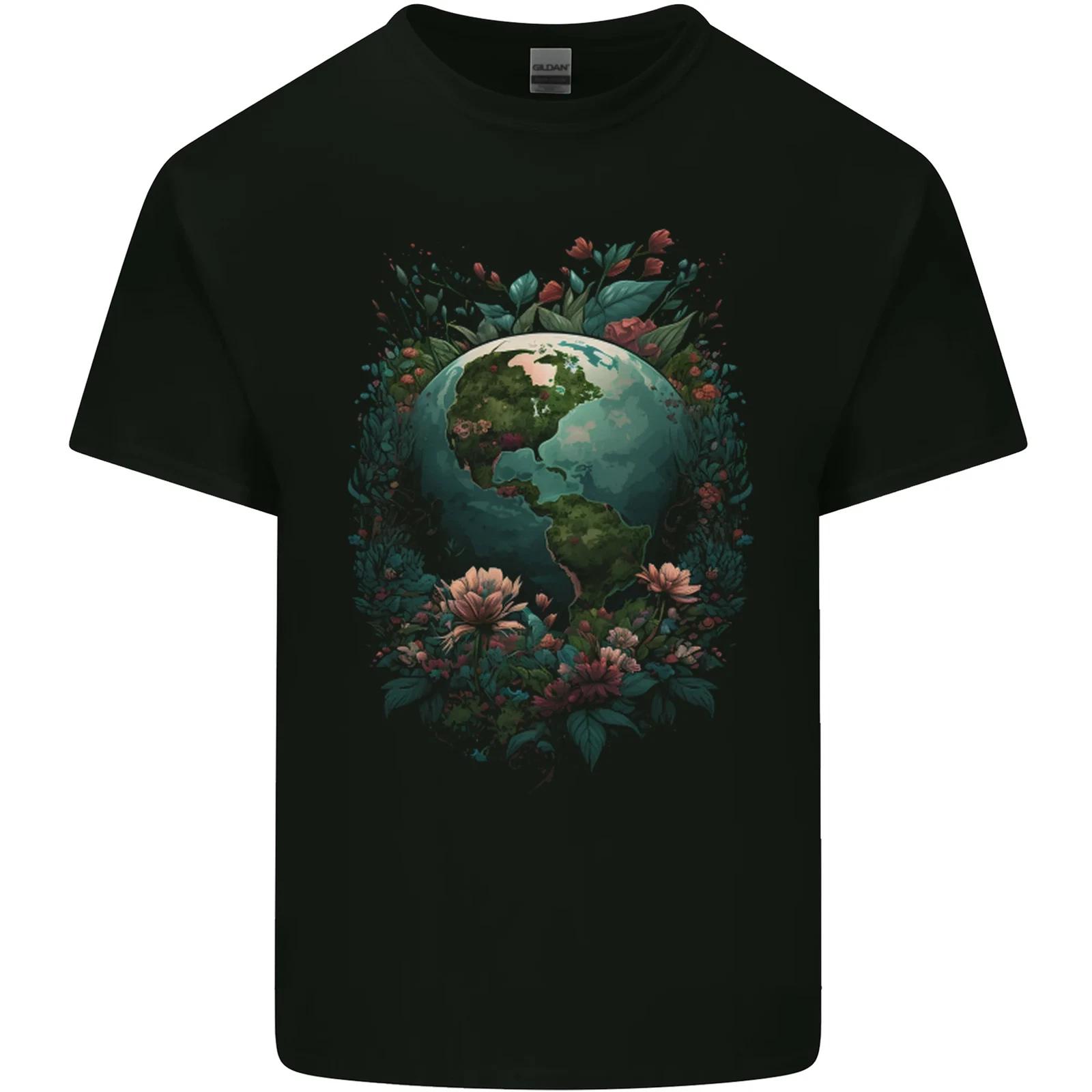 Fantasy Earth Climate Change Environment Kids T-Shirt Childrens XL