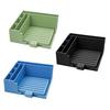 Square Plastic Note Holder with 5 Templates Desk Organizer for Lists Notes Mobile Phone Stand Efficient Organizatio Tool for Office School Home