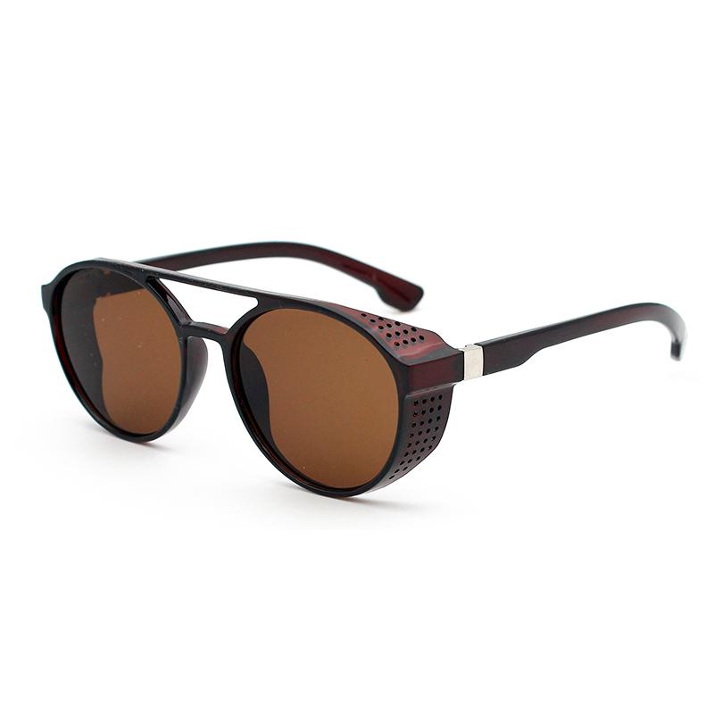 Metal Steampunk Sunglasses Men'S Fashion Round Glasses Brand Designer Vintage Sunglasses High Quality Oculos De Sol 2026