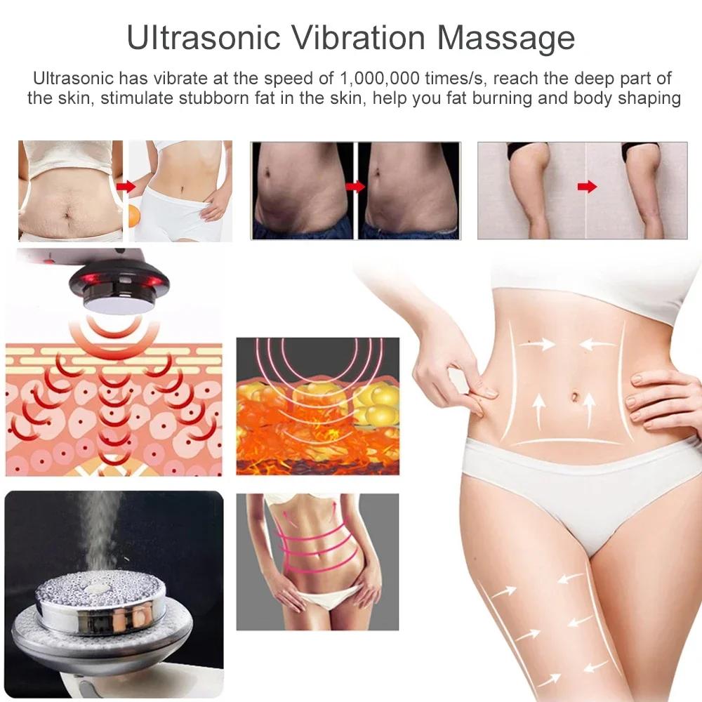 Ultrasound Cavitation EMS Body Slimming Massager Lipo Fat Burner Machine Galvanic Infrared Ultrasonic Weight Loss Beauty Health