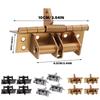 4pcs Multifunctional Auto Close Spring Door Hinges Spring Loaded Door Hinge 90 Degree Stay Opening Features for Various X3UC