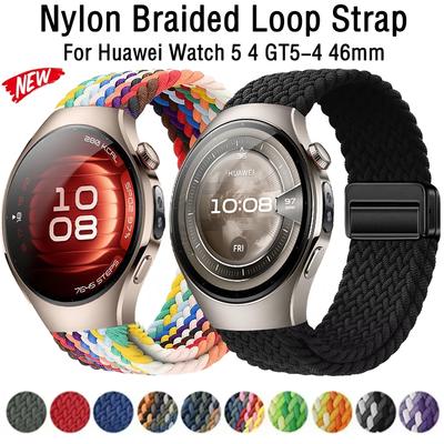 20mm 22mm Nylon Strap for Huawei Watch 5 GT5-4-3 46mm Magnetic Bracelet Wristband Samsung Galaxy Watch 7 6 5 4 40mm 44mm Correa