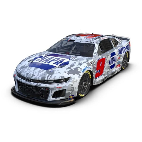 Kyosho Lionel Racing NASCAR CUP Scale 2025 Chevrolet Camaro Chase Elliott Charlotte Digital Camo Finished Model LR331777 (NAPA SALUTES) 1/64 #9