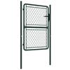 VidaXL Steel Gate 100 X 150 Cm Green
