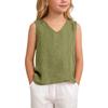 Lockeres T-Shirt für Kinder: Lässiges ärmelloses Mädchen-Tanktop