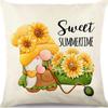 Autumn Harvest Sofa Pillow Pumpkin Decorative Cushion Small Animal Squirrel Print Cushion Cover Pillow Cover