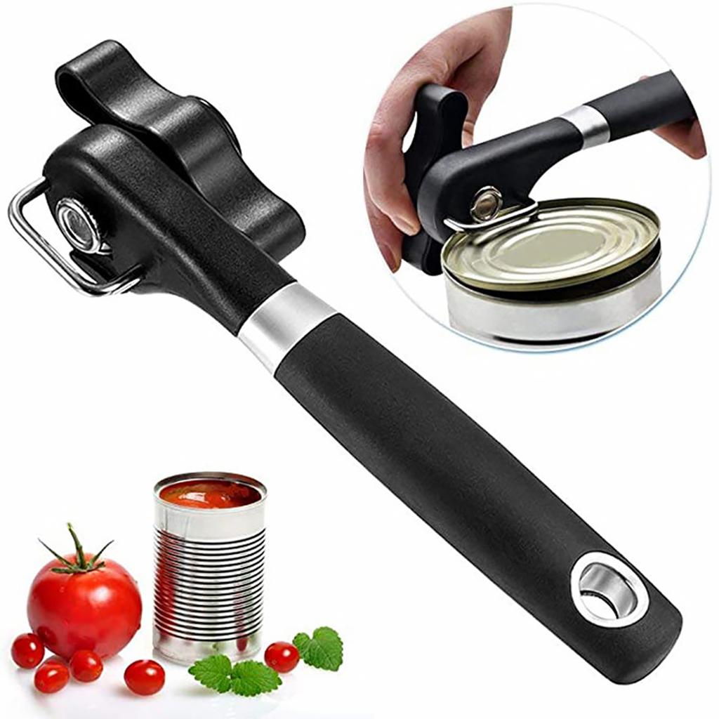 Apriscatole Manuale in Plastica Strumenti di Sicurezza per la Cucina Impugnatura Facile Taglio Laterale Apriscatole Manuale per Coperchi di Lattine Gadget da Cucina