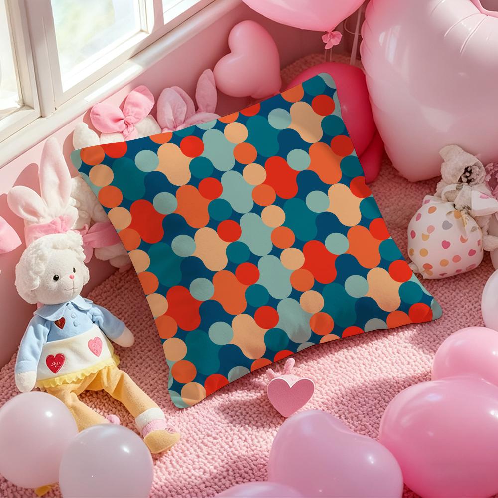 Modern color Mia style geometric pattern Cushion Pattern Printed Pillowcase for Living Room Sofa Cushion Cover & Bedroom Decor
