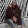 New soft fox fur coat casual versatile eco-friendly fur jacket winter warm imitation fur coat