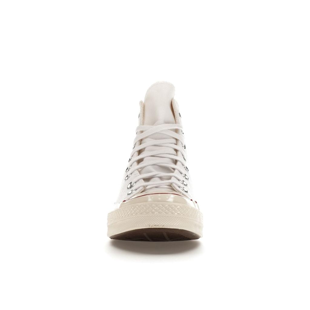 Converse Chuck 70 Hi Ivory Unisex Sneakers White Red 162056C