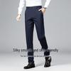 Shanshan Men's Silk Blend Business Casual Trousers