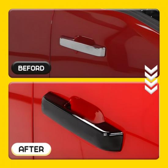 4Pcs Exterior Door Handle Cover For -24 Ford F-250/F-350/F-450 Super Duty EA