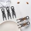 Vintage Hair Clip 5pcs Minimalist Oval Hair Clip Set Vintage, Matte Finish, Hollow Design for Women's Simple Curly Hairstyles